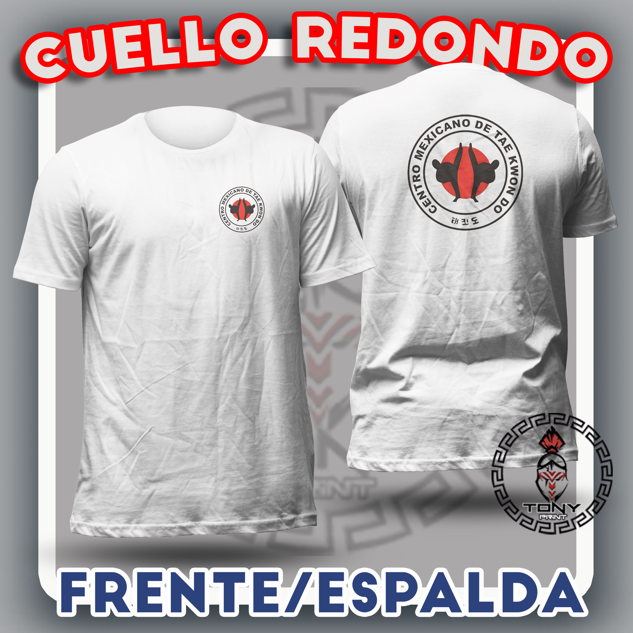 12 Playeras diseno al frente y espalda