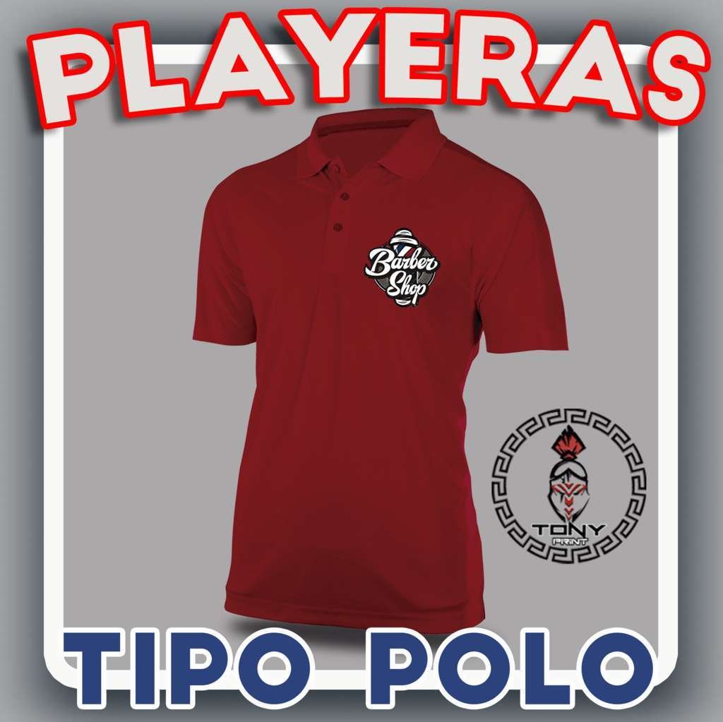 12 Playeras Polo Impresión frente al pecho