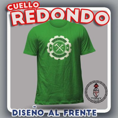 12 playeras con diseño al frente a color
