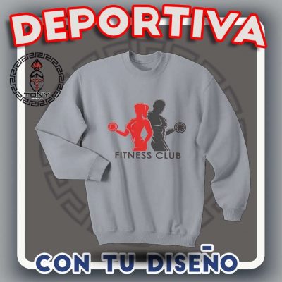 12 sudaderas deportivas impresión frente