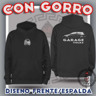 10 Sudsdera con Gorro impresión al frente y espalda