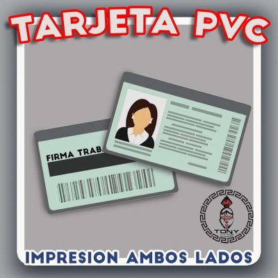 10 tarjeta credencial PVC
